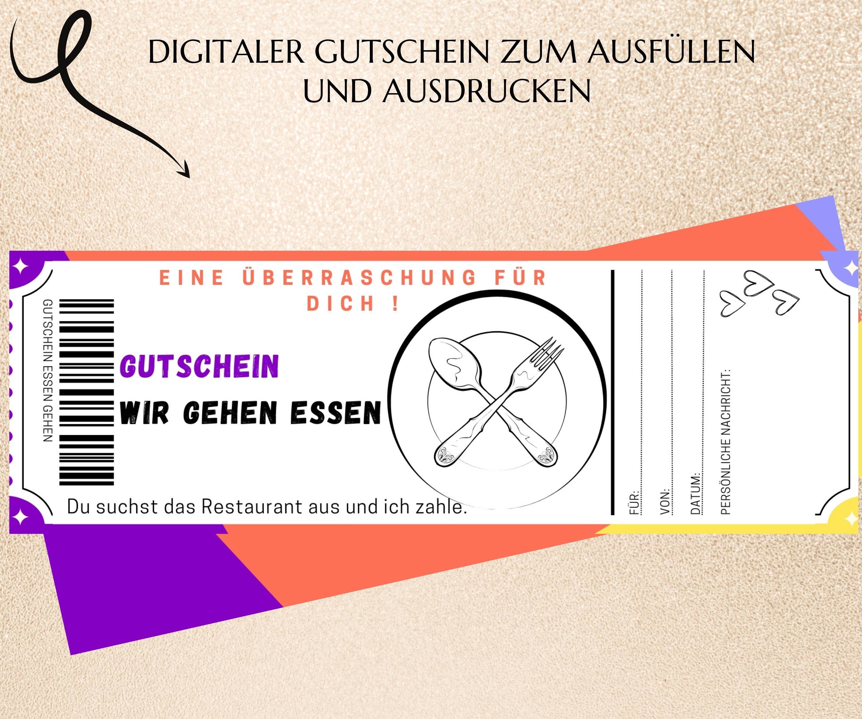 Creatastic - Gutschein Essen Gehen, Hülle, Karte M Produktbild-Vorschau 9