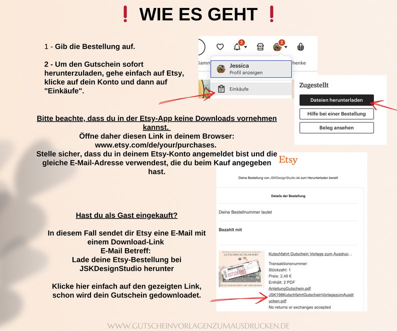 Gutschein Vorlage Wellness Gutscheinkarte PDF Download Geburtstag Geschenk Personalisiert JSK002 Bild 7