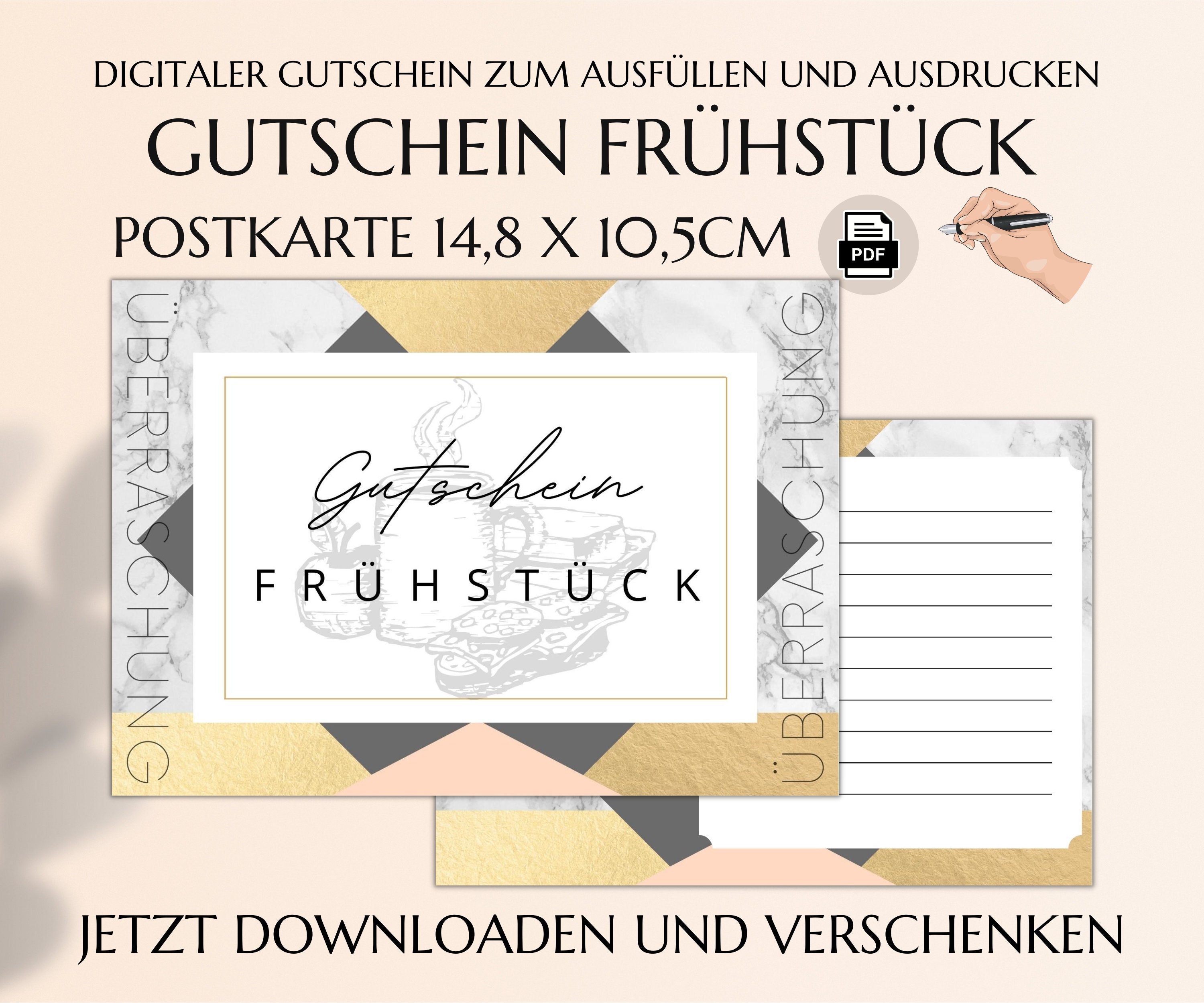 Frühstück Gutscheinvorlage Zum Ausdrucken Gutschein Vorlage Frühstücken