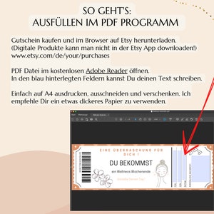 Gutschein Kurztrip Paris Vorlage zum Ausdrucken PDF Download Geburtstag Geschenk Personalisiert Städtereise Städtetrip JSK018 image 3