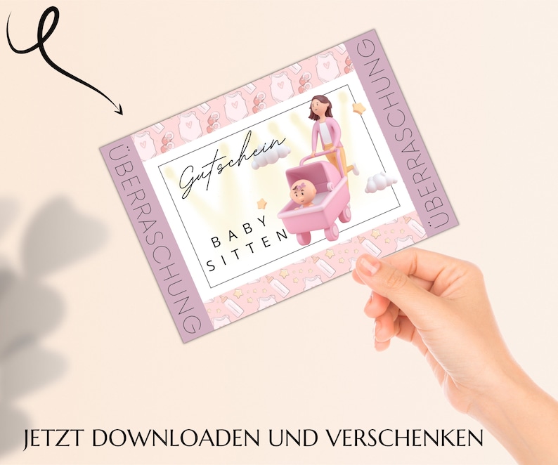 Babysitting Gutscheinvorlage Zum Ausdrucken Gutschein Vorlage PDF
