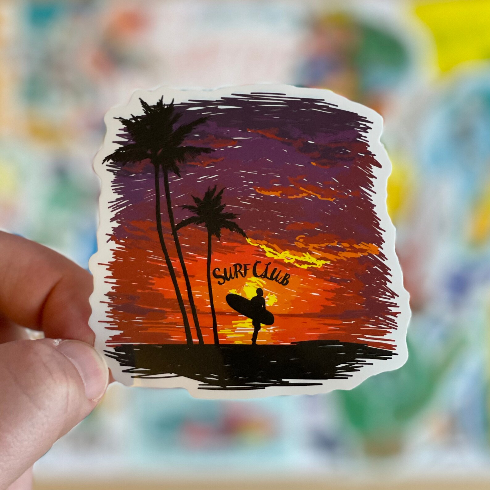 49 Surfing Stickers Vinyl Sticker Pack Etsy