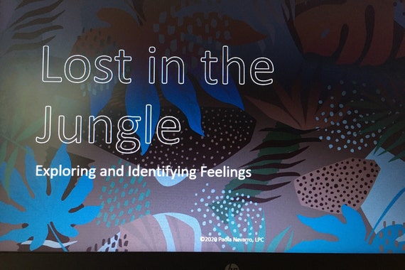 Lost in the Jungle, Telehealth Play Therapy Game, Exploring and Identifying Feelings