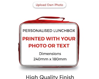 Personalized Red Lunch Box for Kids and Adults Black Lunch Box Custom Blue Lunch Box for Woman or Girls UK