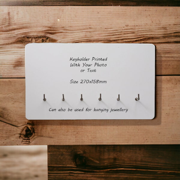 Family Key Holder Personalised Key Hooks for Wall Mounted Custom Entryway Key Storage Organizer Jewelry Key Rack Furniture Anniversary Gift