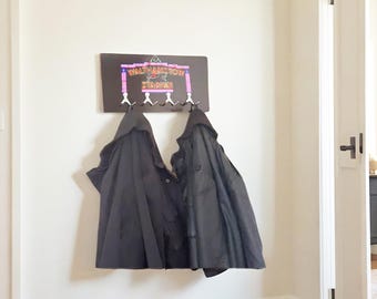 Personalised Photo Coat Holder and Coat Hooks  Hallway Organizer Bedroom or Porch Way, Custom Coat Rack for Wall Mounted UK