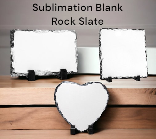 Sublimation Blank Photo Slate Rock Stone Appoximate 4x6 and 6x6