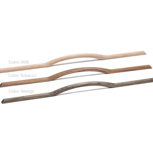 11 / 20.6 Curved Wood Drawer Handles Minimalist Etsy