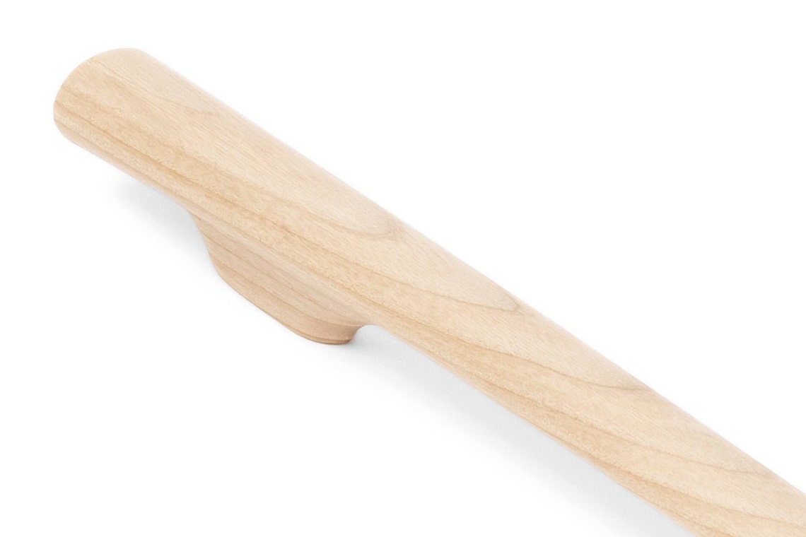 Wooden pulls wood drawer pull long large modern Etsy