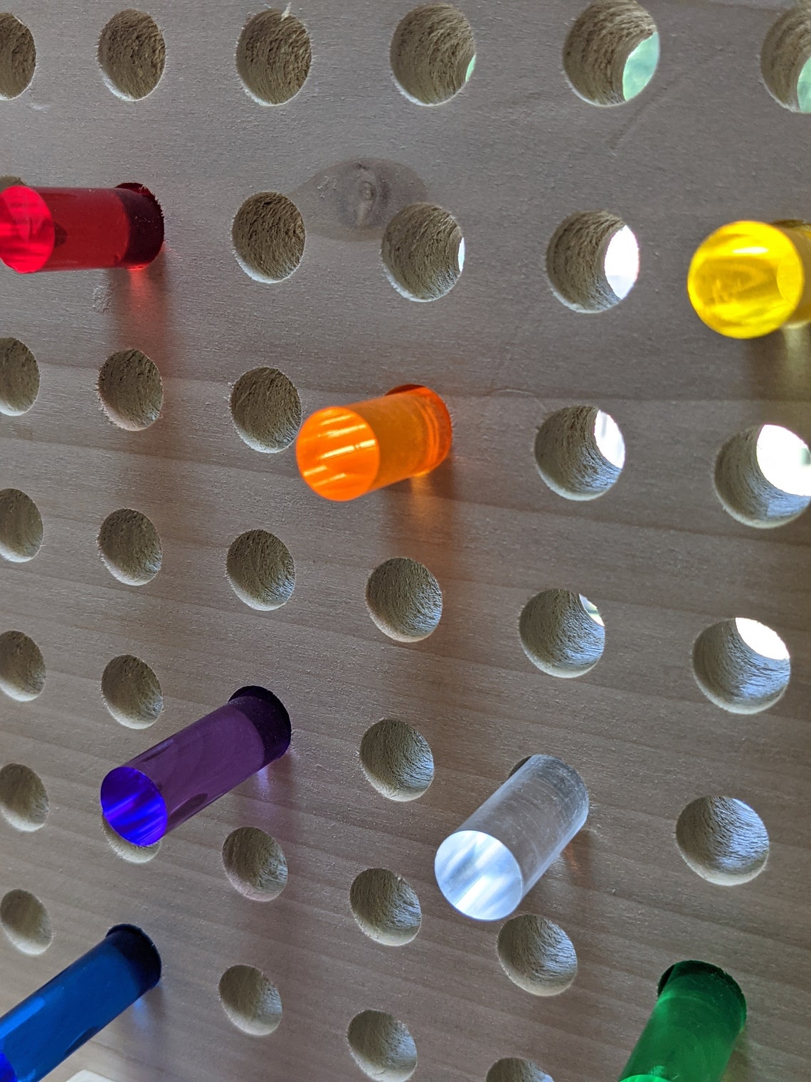 Rainbow Peg Board Etsy