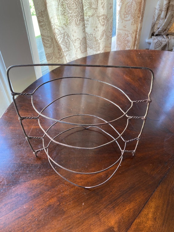 Wire Plate Holder Vintage Antique Wire French Country Etsy