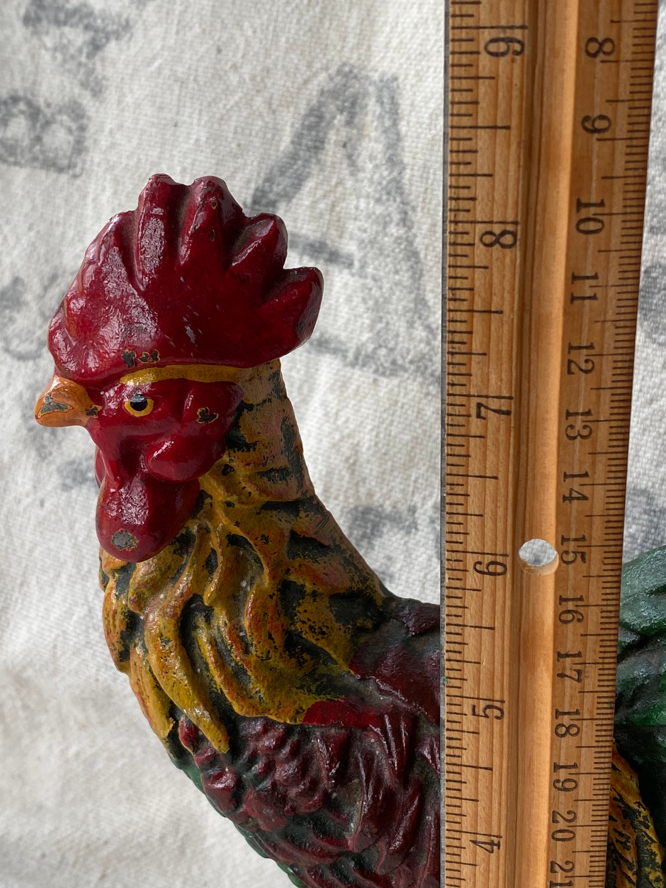 Doorstop Cast Iron Rooster vintage french decor roosters Etsy