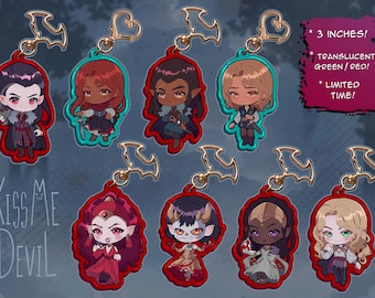 Akrylowe zawieszki NPC Klątwa Strahda (3" dwustronne)