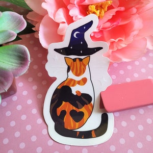 Kitty Witch Sticker (transparent)