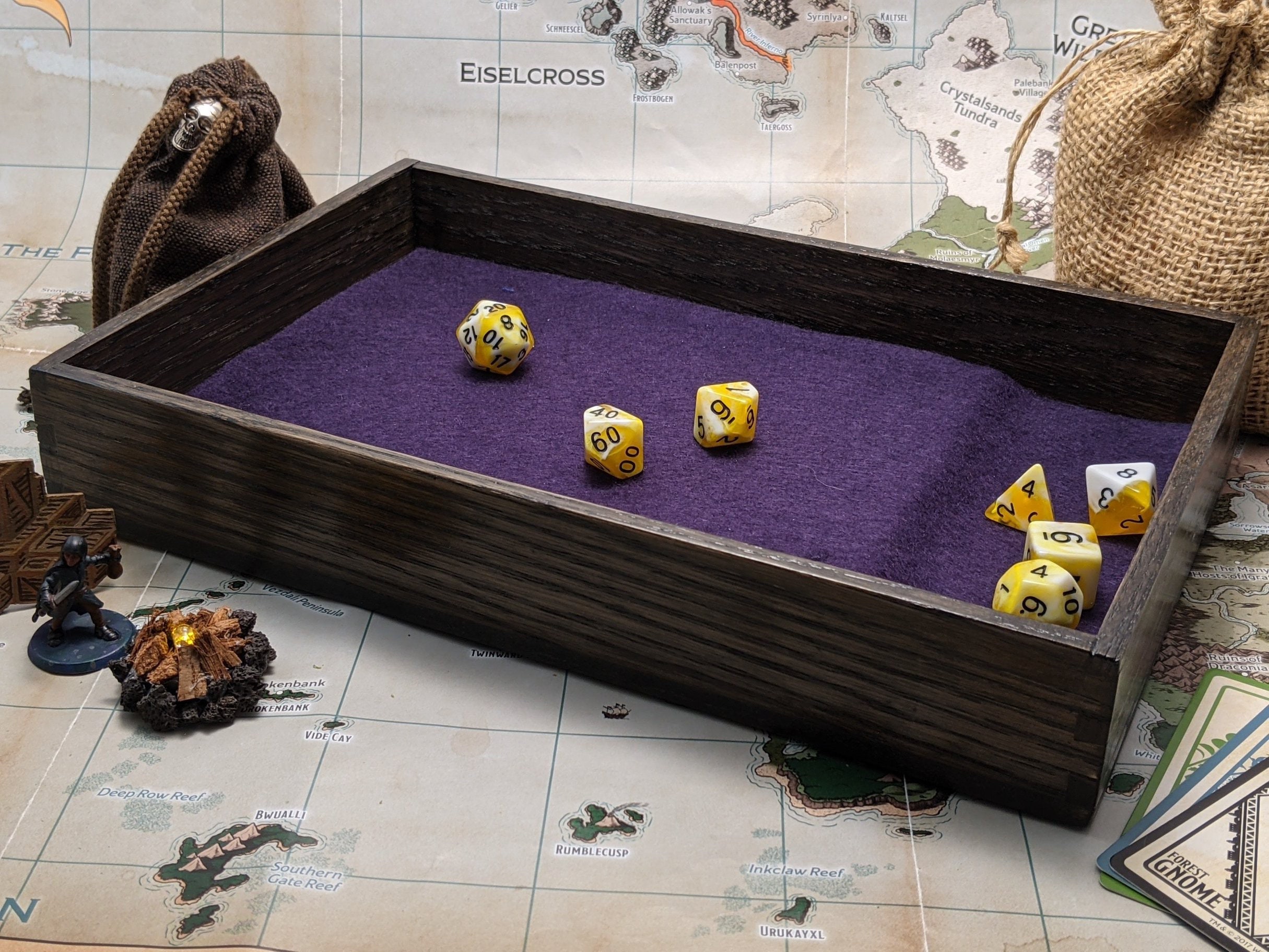 Handcrafted Dice Tray DnD accessories Board game Etsy