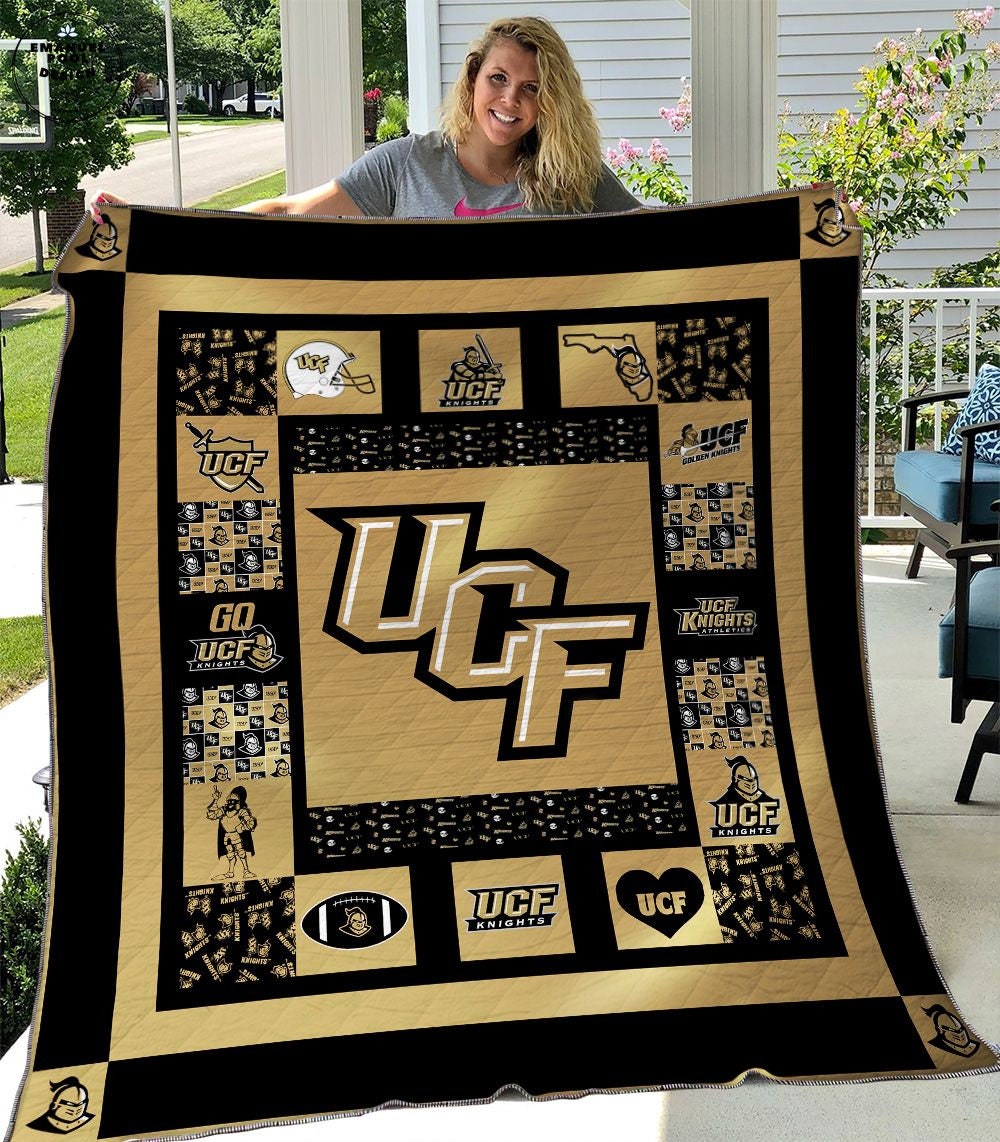 Ucf Knights 08 Quilt Blanket Ncaa Football Sports Bedding Etsy