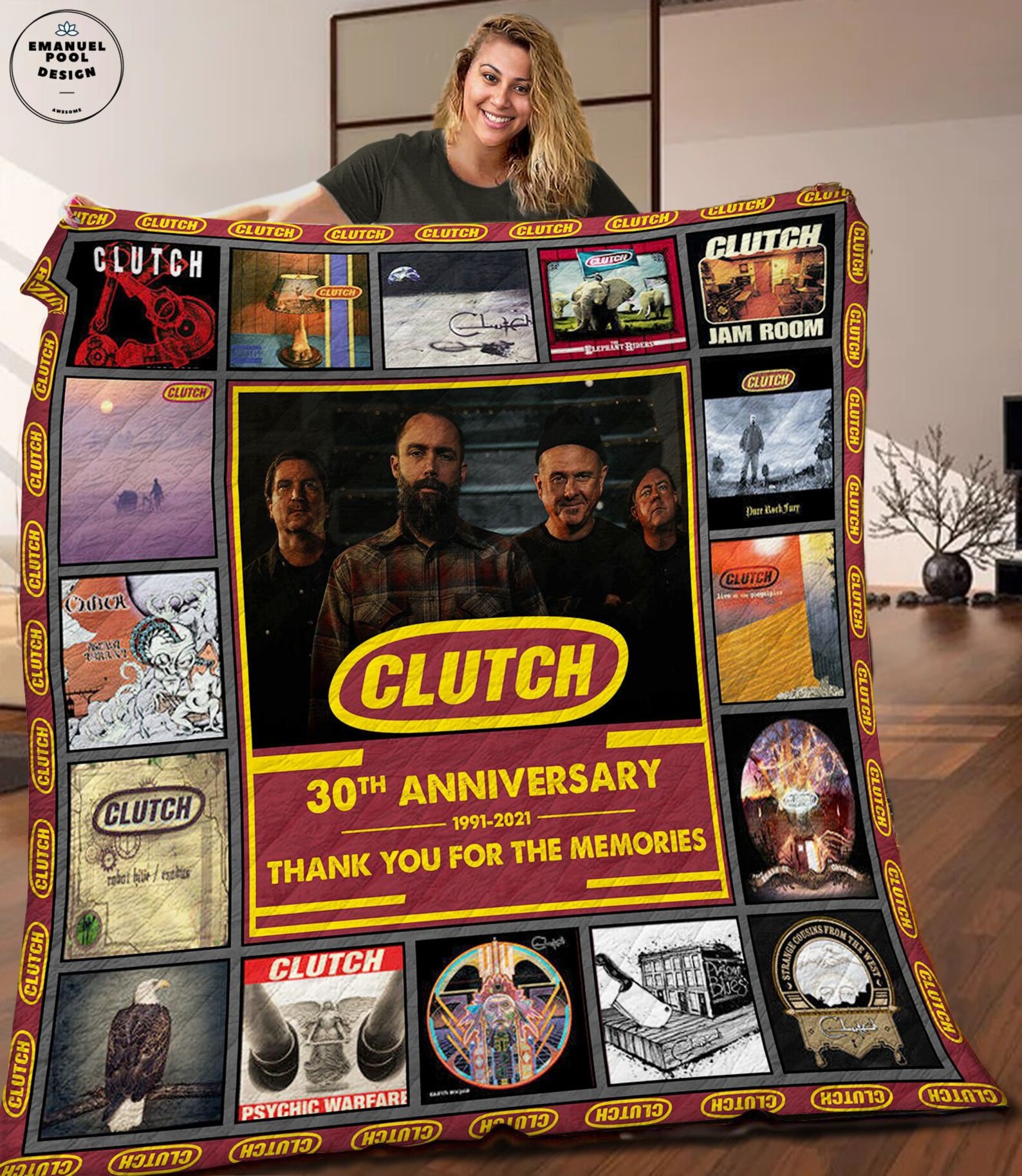 Clutch Rock Band 30th Anniversary Albums Poster Cover Music Etsy