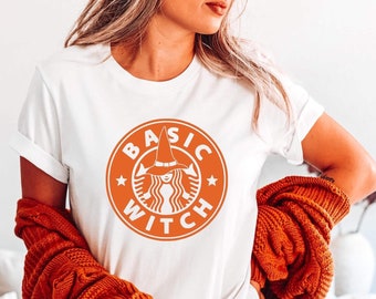 Basic Witch T-shirt | Starbucks Shirt| Witch Tee | Fall Shirt | Halloween Shirt |