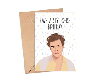 Cartão de aniversário do Harry Styles | Tenha um aniversário no estilo do Harry Styles