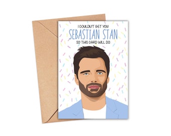 SEBASTIAN STAN Card | Birthday Card| Anniversary Card