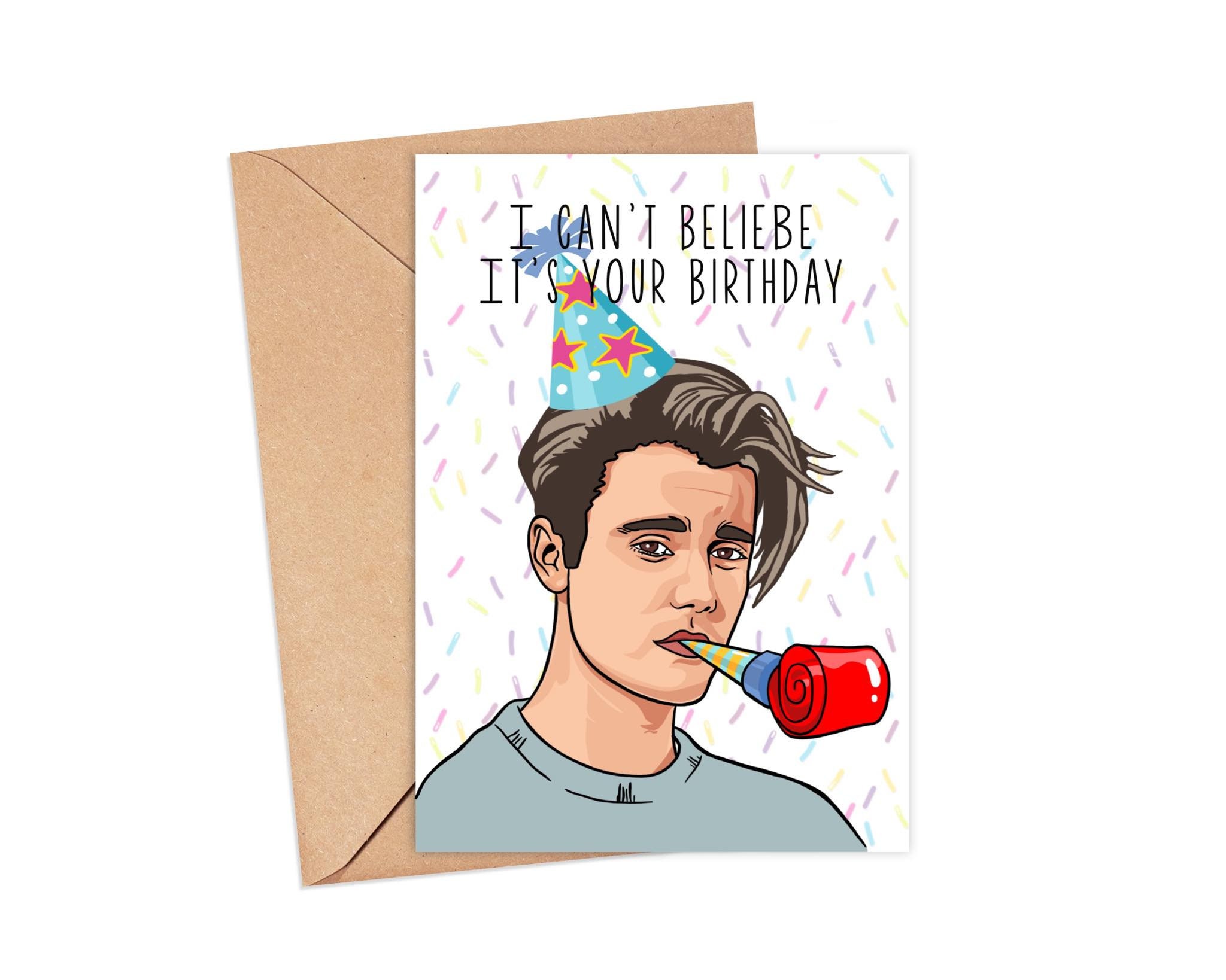 Justin Bieber Birthday Card - Printable Cards