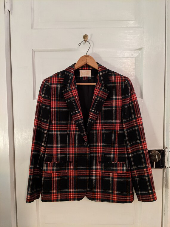 Vintage Pendleton Plaid Blazer