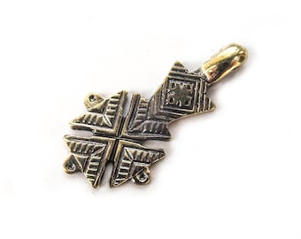 Handmade brass cross necklace pendant,handmade cross jewelry charm,ukraine cross jewelry,for jewelry making,ukrainian cross necklace pendant