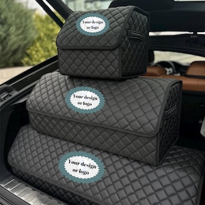 Custom car organizer, seat back storage, trunk organizer, leather car caddy, travel essential, auto accessories, road trip gear