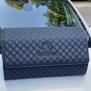 Custom car organizer, seat back storage, trunk organizer, leather car caddy, travel essential, auto accessories, road trip gear