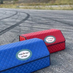 Custom car organizer, seat back storage, trunk organizer, leather car caddy, travel essential, auto accessories, road trip gear