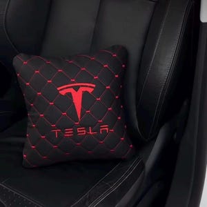 Luxury Leather Car Neck Pillow Set – Personalized Headrest Cushions for Drivers | 3-Piece Travel Gift for Car Lovers