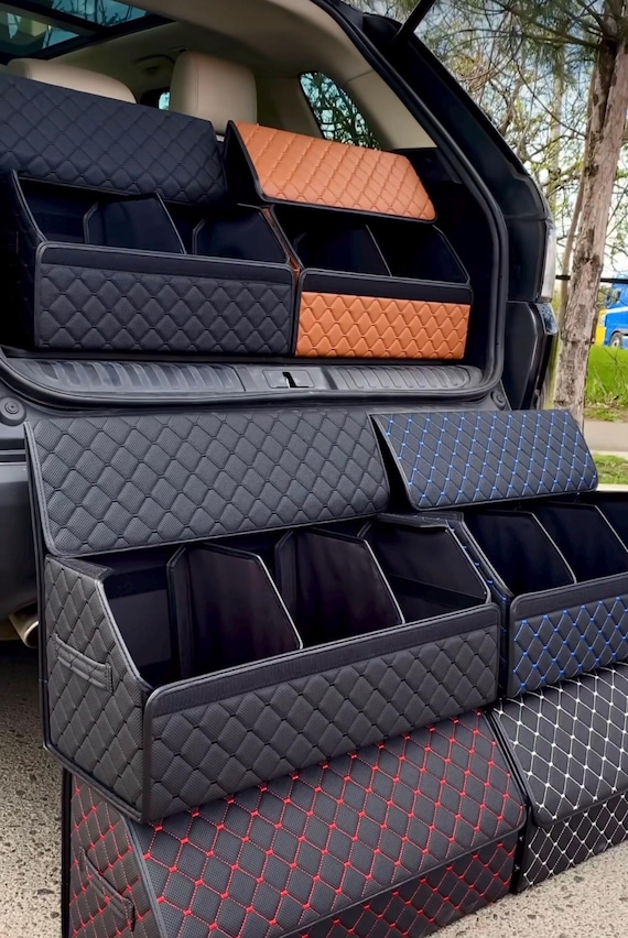 Leather Car Organizer Leather Car Organizer