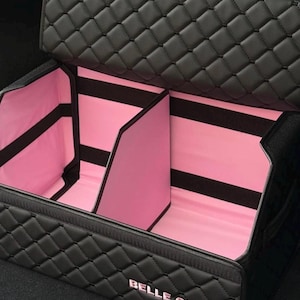 Custom car organizer, seat back storage, trunk organizer, leather car caddy, travel essential, auto accessories, road trip gear