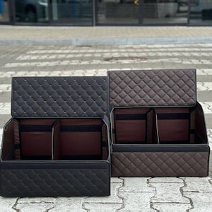 Premium eco leather car trunk organizer /trunk organizer/car storage organizer/car organizer/car storage/tool bag