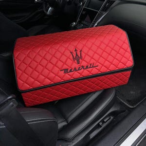 Custom car organizer, seat back storage, trunk organizer, leather car caddy, travel essential, auto accessories, road trip gear
