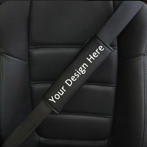 Copricinture di sicurezza con logo ricamato/copricinture di sicurezza per auto/custodia per cintura di sicurezza/regalo per lui
