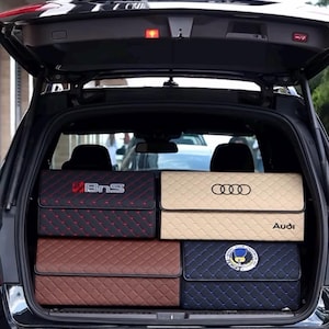 Premium eco leather car trunk organizer /trunk organizer/car storage organizer/car organizer/car storage/tool bag
