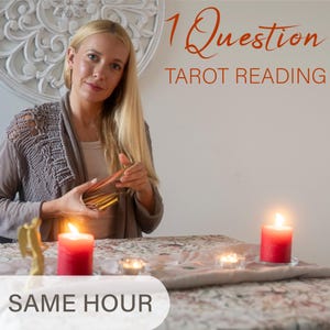 MISMA HORA, Lectura de Tarot de 1 Pregunta Inmediata / Lectura Psíquica Precisa / Orientación Espiritual