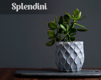 Geometric Pot | Various Colours | Organic Planter | Marble-like Pot | Succulent Planters | Pots for Plants | 3d Printed