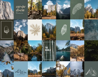 46pc National Park Travel Adventure Aesthetic Photo Wall Collage