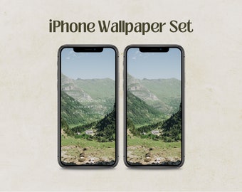 Aesthetic iPhone Wallpaper Set - France Europe National Park Forest Green Travel Adventure Background Download