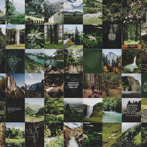 Travel Aesthetic Wall Collage Kit digital 50pcs - Etsy