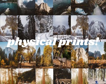 48pc National Park Travel Adventure Aesthetic Photo Wall Collage *Updated!* (Yosemite, Yellowstone, Sequoias, Tahoe) Physical Prints