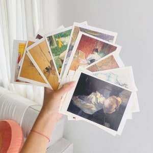 Toulouse-Lautrec Art Postcards, Painting Digital Prints Kit (Classic French Art, Paris Wall Decor) *White Border*
