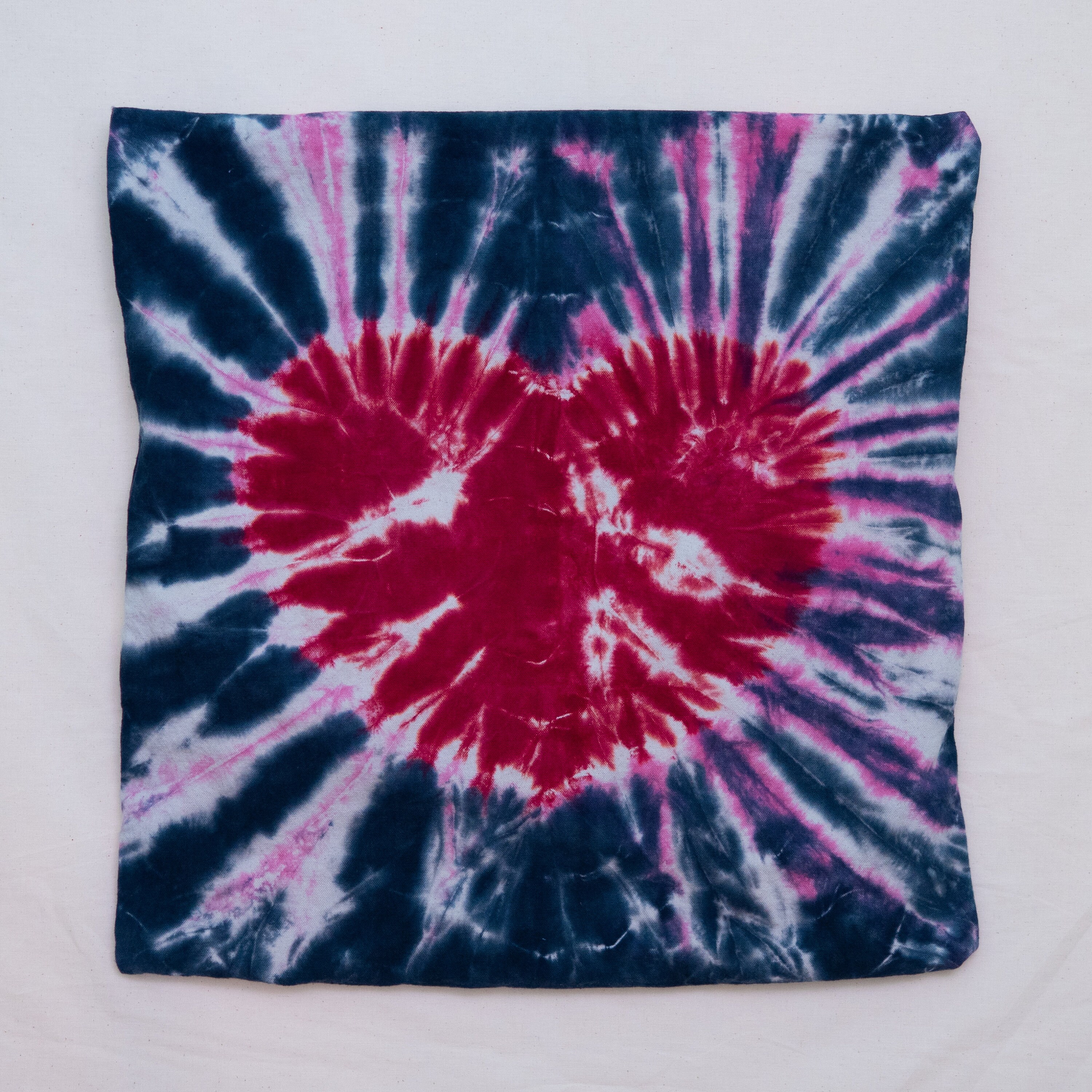 Tie Dyed Heart Pillow Cover Red Gray for 20x20 Insert Etsy UK