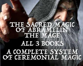 ABRAMELIN THE MAGE - Sacred Ceremonial Magic, Aleister Crowley, Magick, Witchcraft, Grimoire, Occult Vintage Books, Egyptian, Witch, Pdf