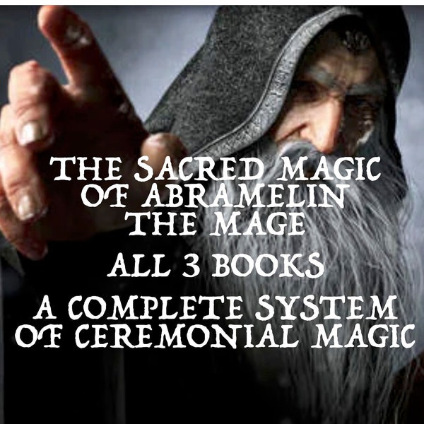 ABRAMELIN THE MAGE - Sacred Ceremonial Magic, Aleister Crowley, Magick, Witchcraft, Grimoire, Occult Vintage Books, Egyptian, Witch, Pdf