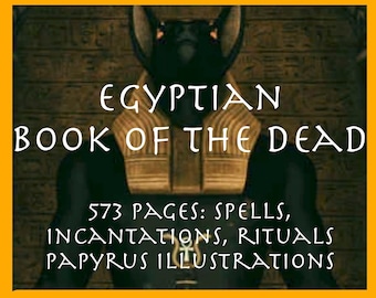 BOOK of the DEAD: Ancient Egyptian spells & instructions for the afterlife - Spells, incantations, rituals, hieroglyphs, 573 page eBook