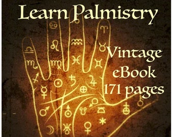 LEARN PALMISTRY: Easily learn palm reading "Palmistry for All" by Cheiro (1916), 171 page Vintage PDF eBook. Divination, Fortune Telling