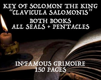 KEY OF SOLOMON Magical Grimoire King Solomon, Solomon ring, seal ring, king Solomon seal, Solomon pentacle, rituals, symbols, invocations